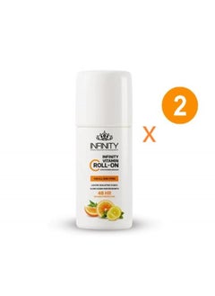Infinity Roll-On Dedorant Vitamin C Extra Whitening - 80ml (1+1)  - Image 1