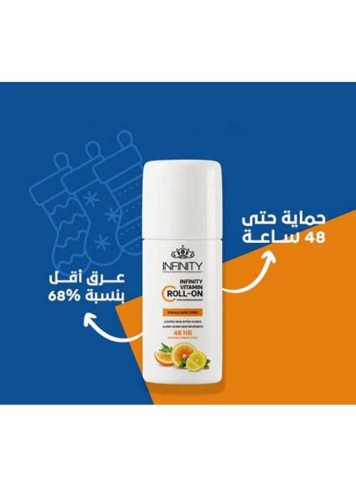 Infinity - Roll-On Dedorant Vitamin C Extra Whitening - 80ml (1+1) - Image 1