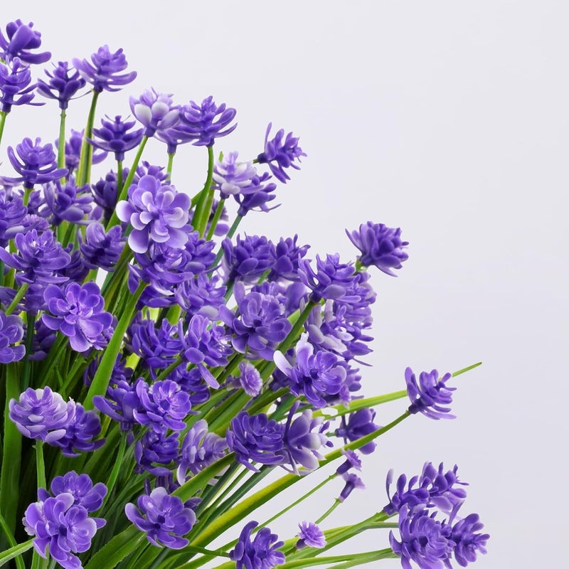 jaffiust 24PCS Artificial Flowers for Outdoor,No Fade Fake Plastic Flowers Faux Plants for Decoration Hanging Planters Indoor Outside Garden Porch Window Box Home Wedding Farmhouse - Image 5