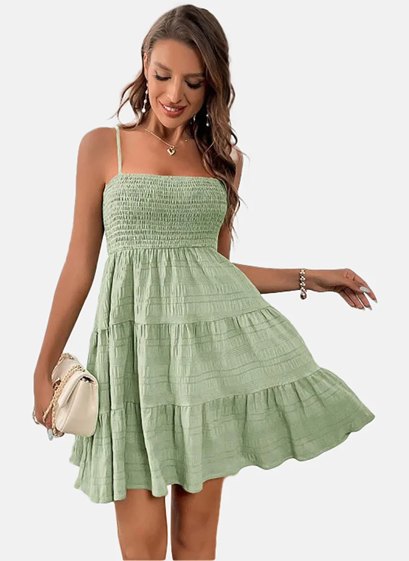 YUNIQEE Women Shoulder Straps Sleeveless Fit & Flare Dress