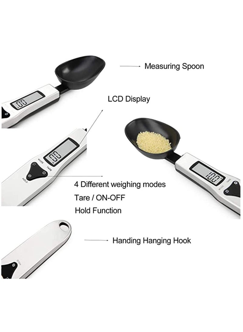 SYOSI Kitchen Scale Spoon Gram Measuring 500g0.1g C ute Digital Weight Milligram Scoop Grams Electronic Cup for Portioning Tea Flour Spices Medicine - Image 5