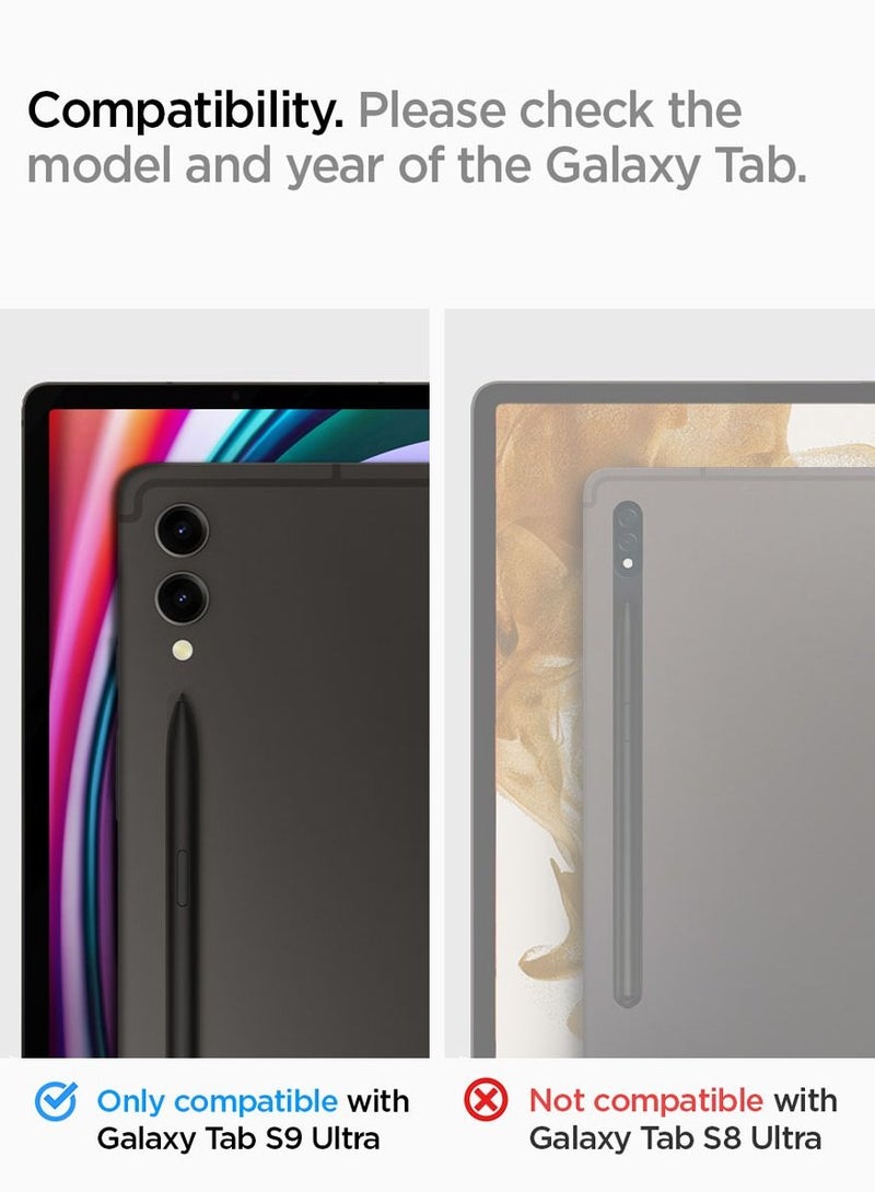 Spigen واقي شاشة Glastr Ez Fit Samsung Galaxy Tab S9 ULTRA (14.6 بوصة) زجاج مقسى ممتاز مع تقنية المحاذاة التلقائية - [صديق للحافظة] - Image 2