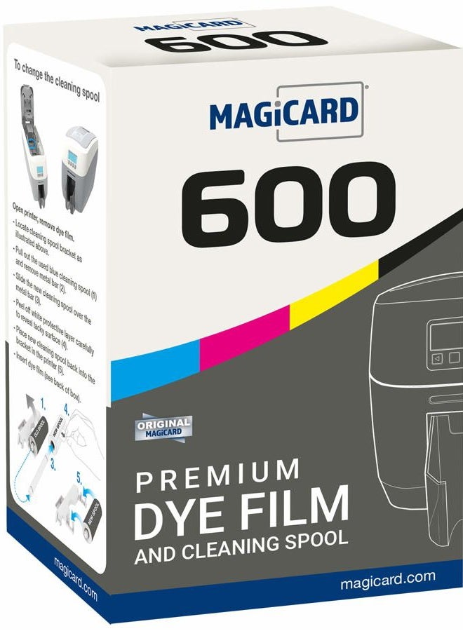 MAGiCARD #MB300YMCKO - Color Ribbon for Model 600 Printer, 300 Images/Roll - Image 1