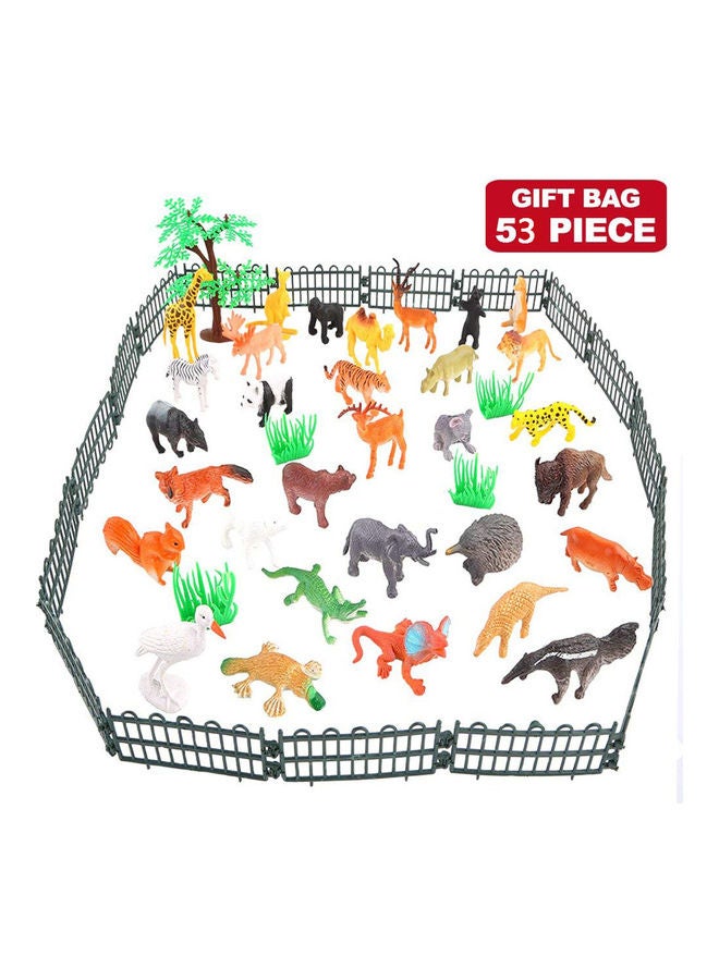 Loquat 53-Piece Mini Jungle Animal Toy Set  - Image 2
