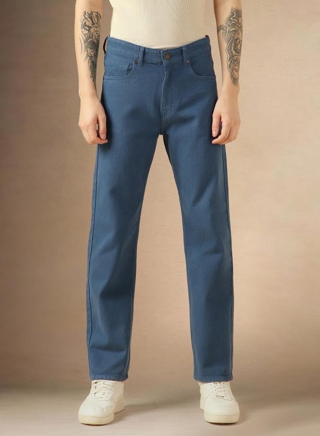 Dennis Lingo Men's Blue Straight Fit Jeans - Timeless Denim Essential  - Image 2