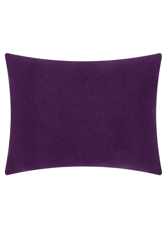 KINGROSE 3D Handmade Personalized Throw Pillow Covers Rectangle Decorative Cushion Cases for Sofa Couch Chair 12 x 20 Inches Purple - Image 2
