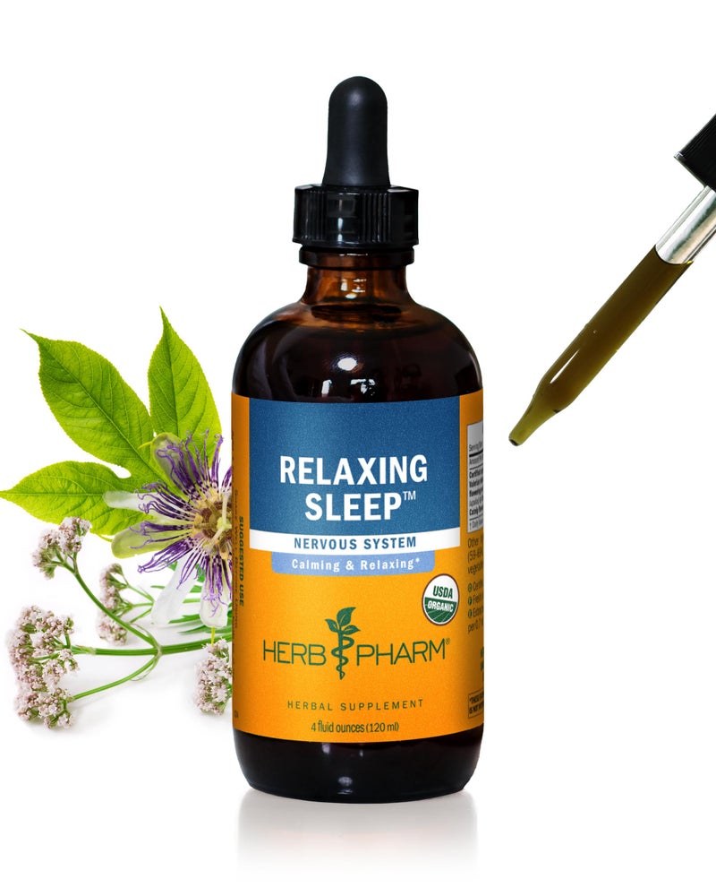 Herb Pharm Relaxing Sleep Herbal Formula with Valerian Liquid Extract 4 Ounce Pack of 1