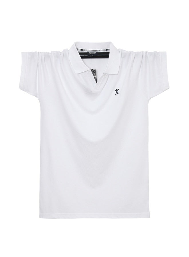 Polo Shirt Men's Lapel  Summer Cotton Short Sleeve  Embroidery Tops Luxury Men's Wear Polo Shirt for Men - Image 1