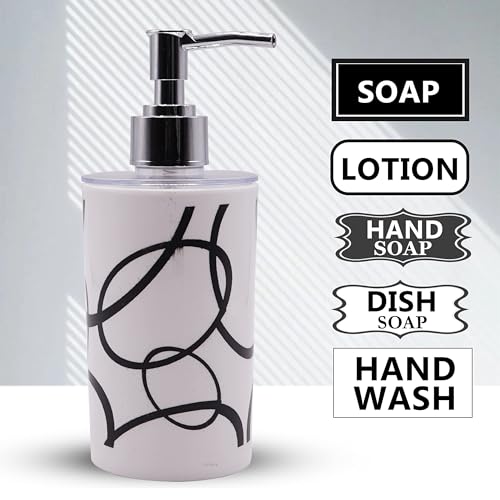 SHENRON Toothbrush Holder and Handwash Liquid Dispenser for Wash Basin, Bathroom and Sink, Bathroom Accessories Set for Utility and Bathroom Décor (White) - Image 4