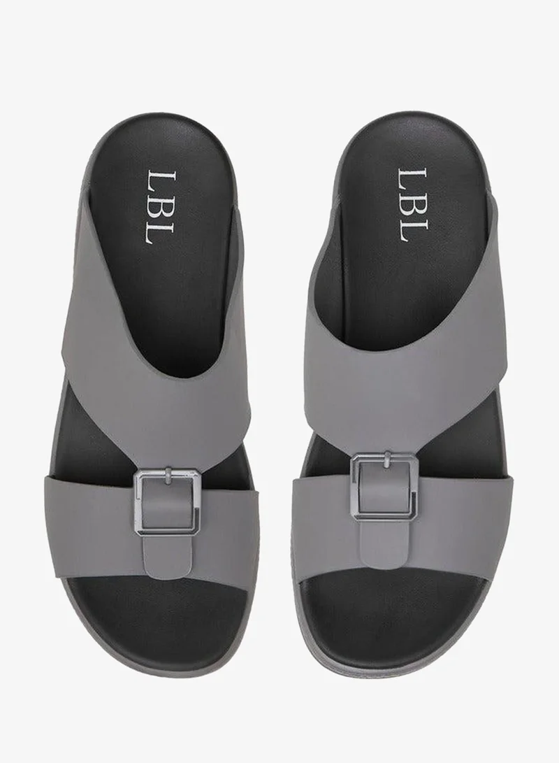 LBL by Shoexpress Buckle Accent Slip-On Sandals