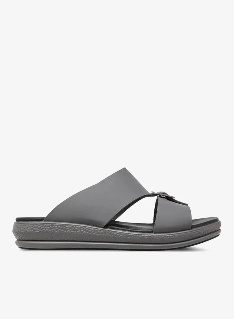 LBL by Shoexpress Buckle Accent Slip-On Sandals