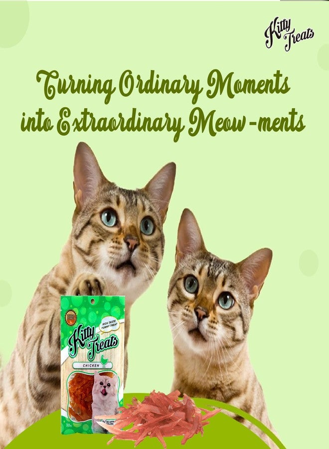 Rena Cataholic Neko Chicken Jerky Sliced Cat Treat, 30 G (Pack of 4),All Life Stages - Image 4