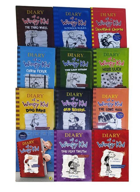 Diary Of A Wimpy Kid Collection 12 Books Set
