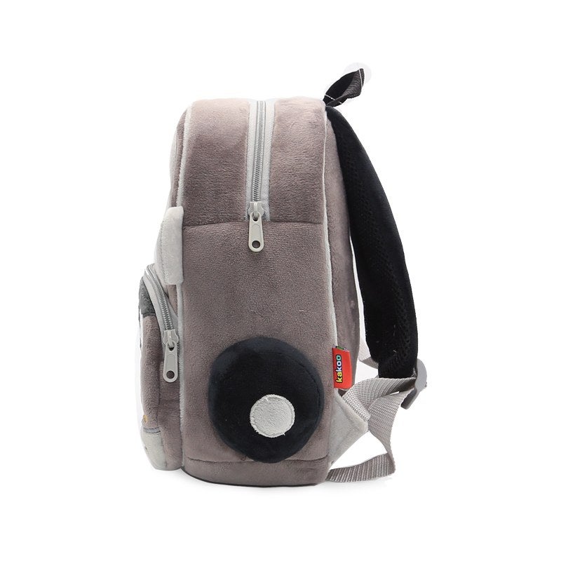 Plush Kids Backpack, Vintage Car Vehicle Design, Soft Lightweight School Bag for Toddlers and Preschool Kids - Image 2