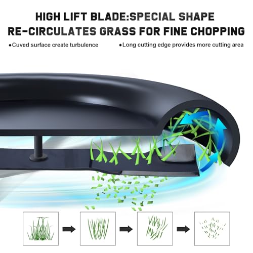 Grasscool 04771200 Ikon XD 52 inch Mower Blades Compatible with Ariens Ikon Onyx Envy Apex Edge X XL 52",Gravely ZT HD ZTX XL 52" Zero Turn Mower - Image 5