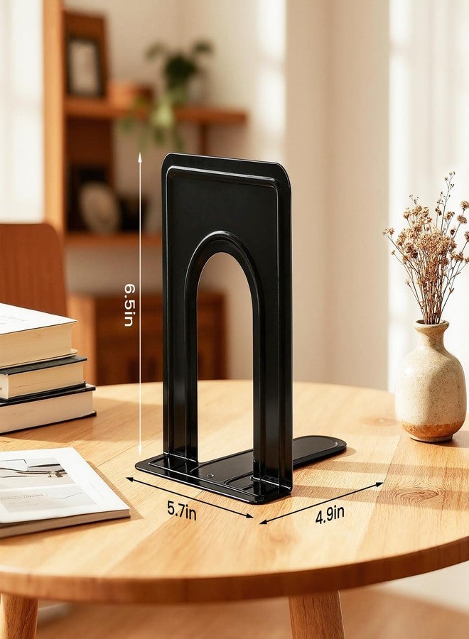 HappyHapi Book Ends, Bookends for Shelves, 24pcs Metal Bookends, Book Ends for Heavy Books Holders for Office Home Library Book Ends Supports, Book Ends to Hold Books Heavy Duty - Image 2