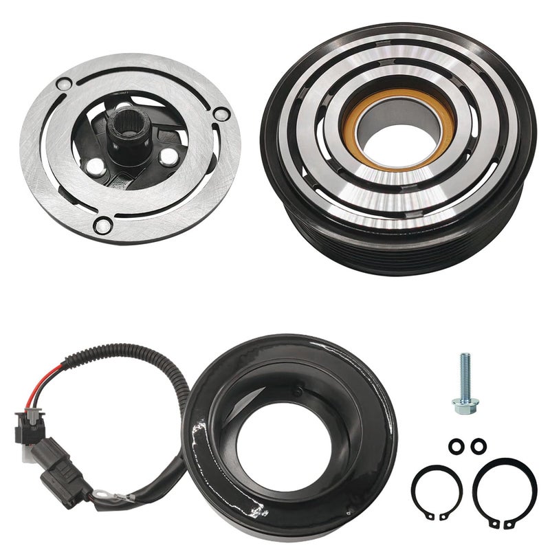 AC Compressor Clutch Assembly Kit Plate Pulley Bearing Coil 388105ANA02 Replacement for 20162020 Honda Civic 4CYL 15L AC Air Conditioning Compressor Clutch Coil Auto Repair Kit