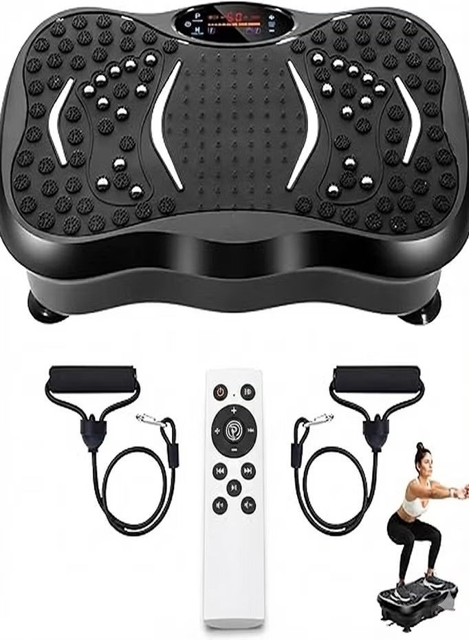 Vibration Plate Exercise Machine – Whole Body Fitness Platform for Weight Loss, Recovery & Circulation | Home Workout Trainer with LED Display & Remote | 330lbs Capacity - Image 4
