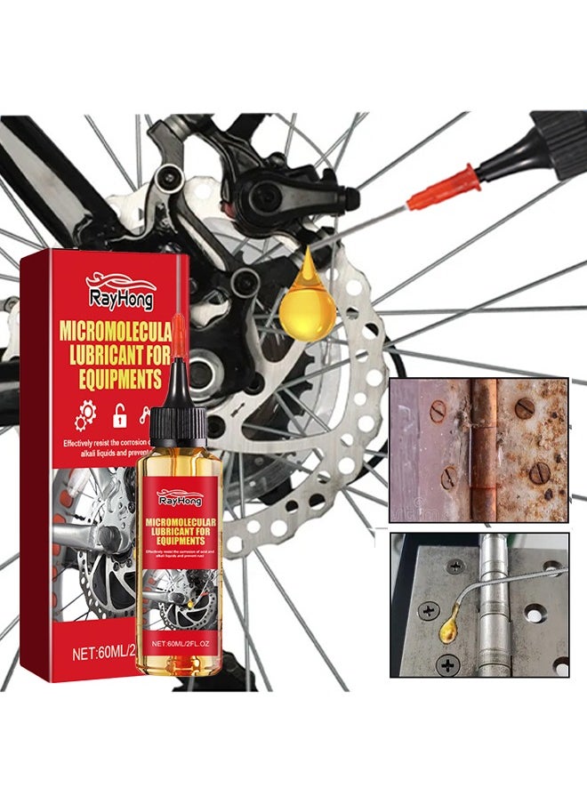 RAYHONG Micromolecular Lubricant For Eouipments, All-Purpose Bike Chain Lube Synthetic Oil Cleans, Lubes And Protects Against Wear And Corrosion. 60ML  - Image 1