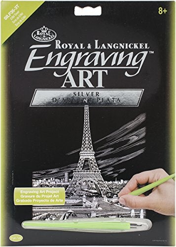 Royal Brush Silver Foil Engraving Art Kit 8"X10", Eiffel Tower - Image 5