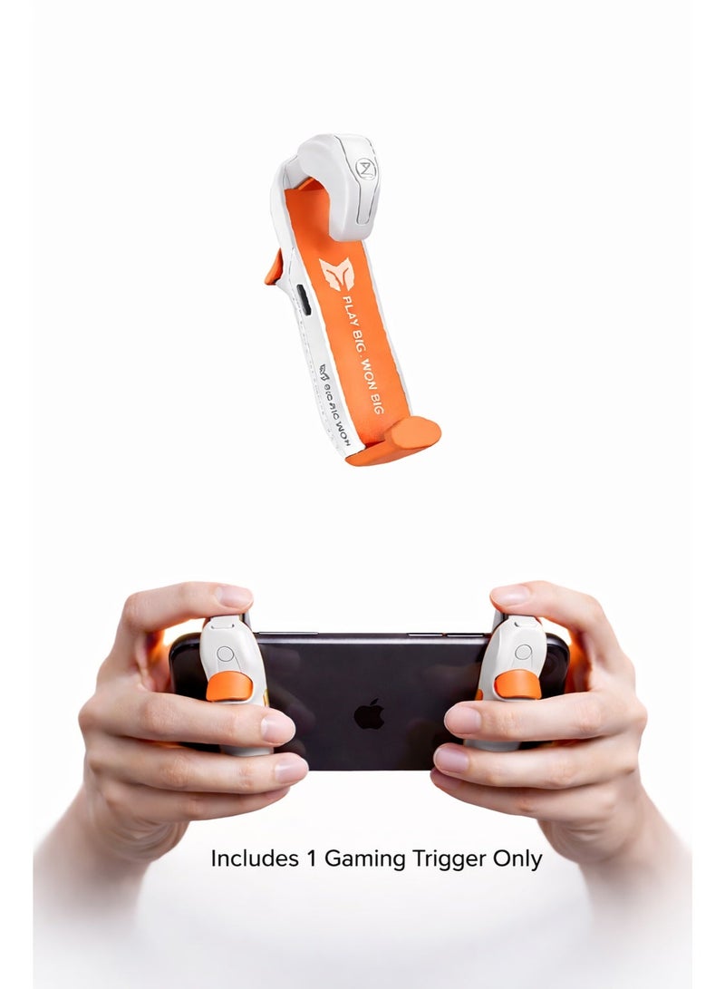 BIGBIG WON JET Automatic Laser Gaming Mobile Triggers by BIGBIG WON, Super Fast Shooting, 75mah long lasting battery,High-Frequency Burst Mode, Alloy Buttons, IPhone/Android Compatible, PUBG Battlefield Accessory - 1 piece only - Image 2