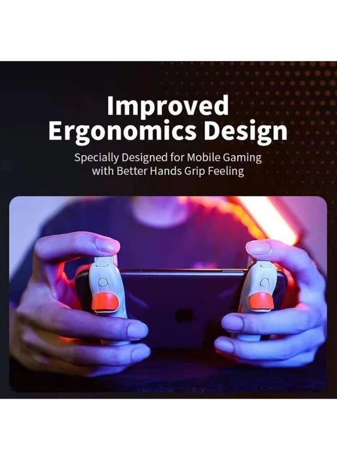 BIGBIG WON JET Automatic Laser Gaming Mobile Triggers by BIGBIG WON, Super Fast Shooting, 75mah long lasting battery,High-Frequency Burst Mode, Alloy Buttons, IPhone/Android Compatible, PUBG Battlefield Accessory - 1 piece only - Image 3