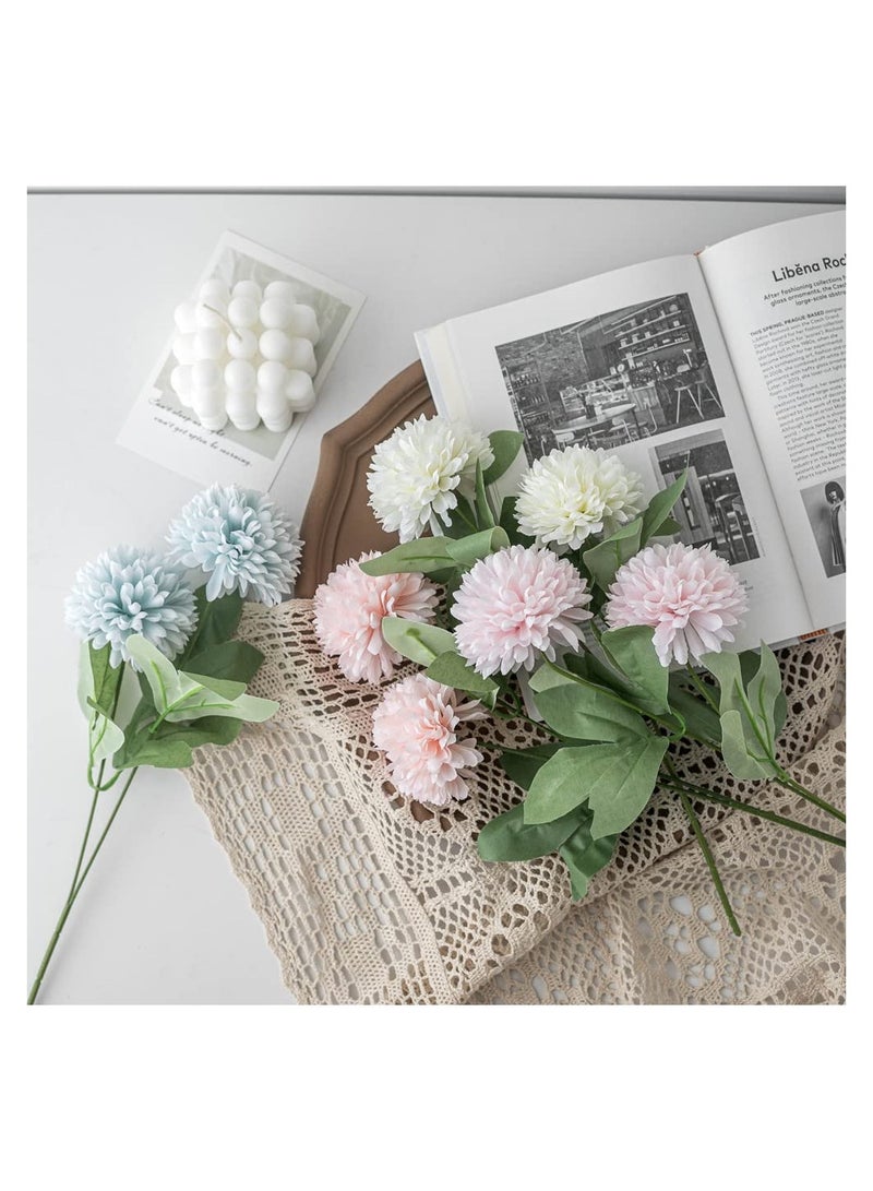 Artificial Flowers Bouquets Faux Hydrangea Arrangements for Table Centerpieces Home Garden Party Office Wedding Decoration for Living Room Kitchen Decor - Image 5