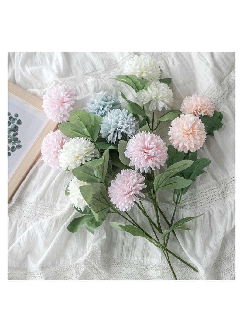 Artificial Flowers Bouquets Faux Hydrangea Arrangements for Table Centerpieces Home Garden Party Office Wedding Decoration for Living Room Kitchen Decor - Image 4