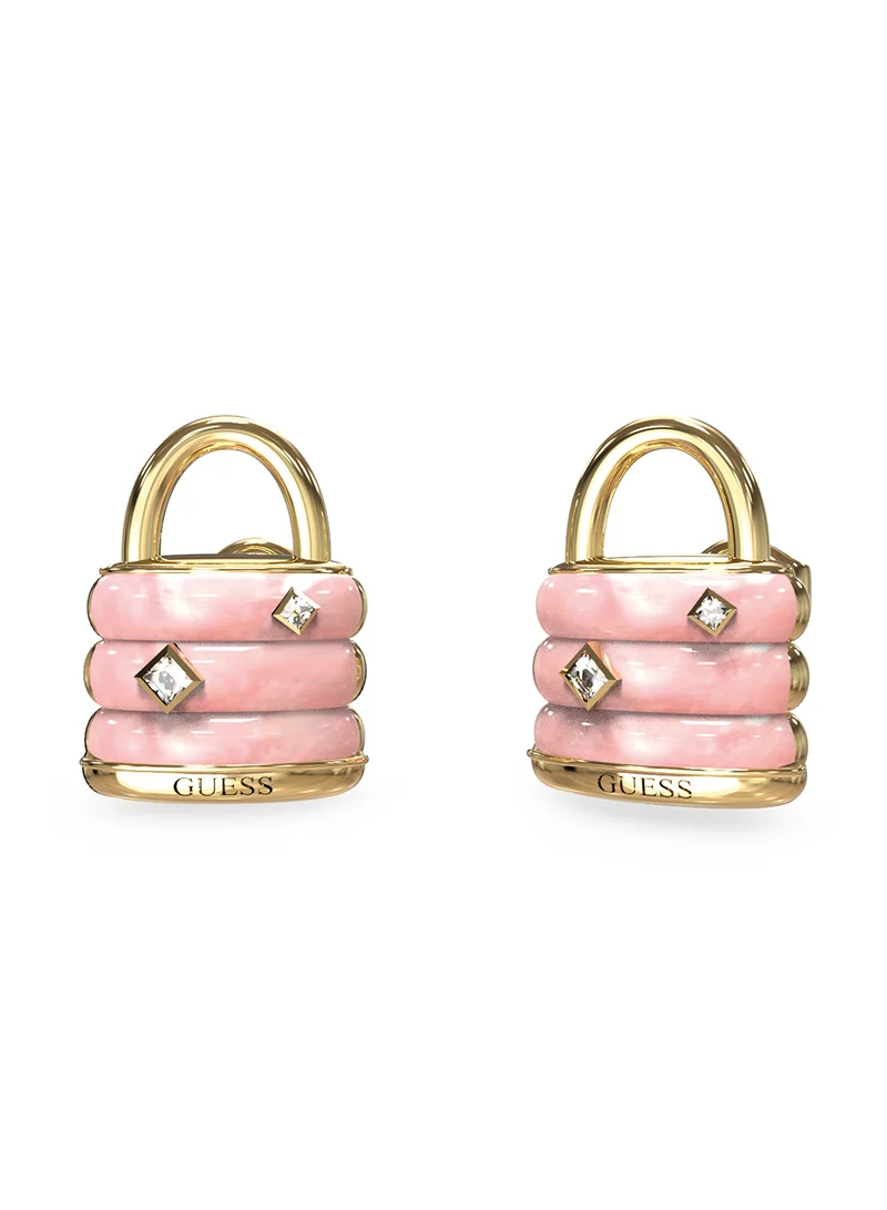 جس Guess My Secret Non-Logo Earrings
