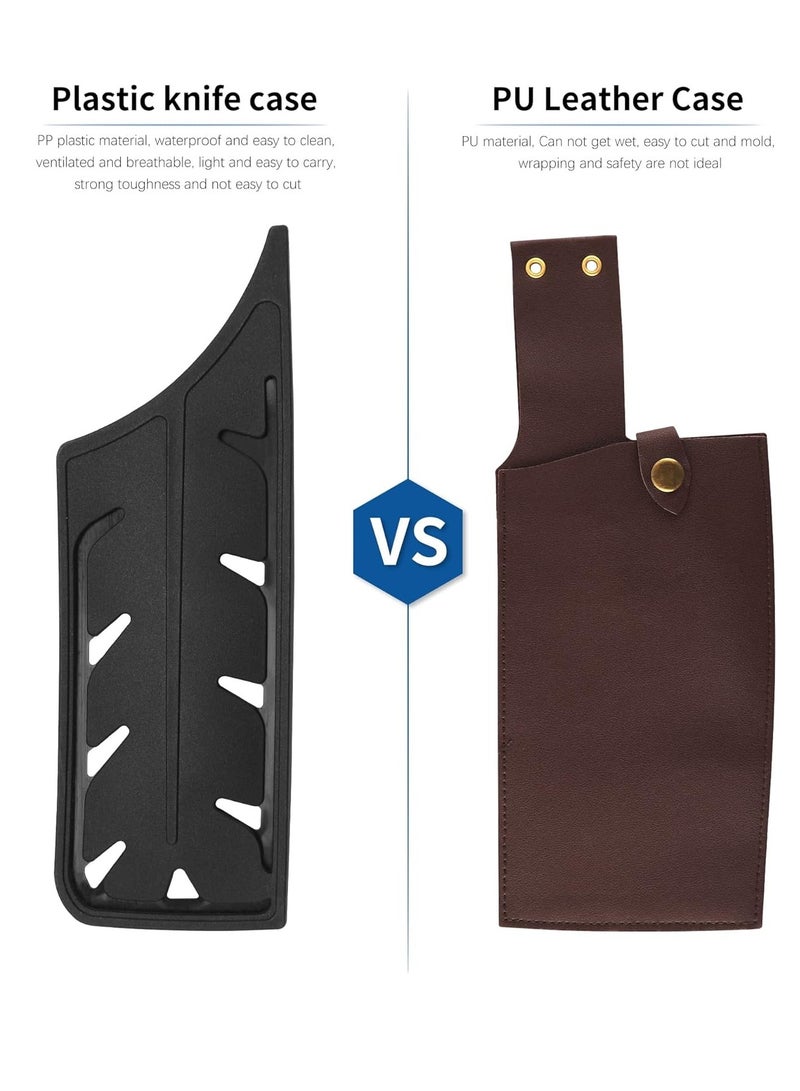 Bukela 2pcs/set Safety Knife Covers Sleeves Knives Edge Guard, Universal Knife Sheath, Paring, Fruit Ceramic Knife Case Blade Guards ProtectorKitchen Knife Cover Sleeve - Image 3