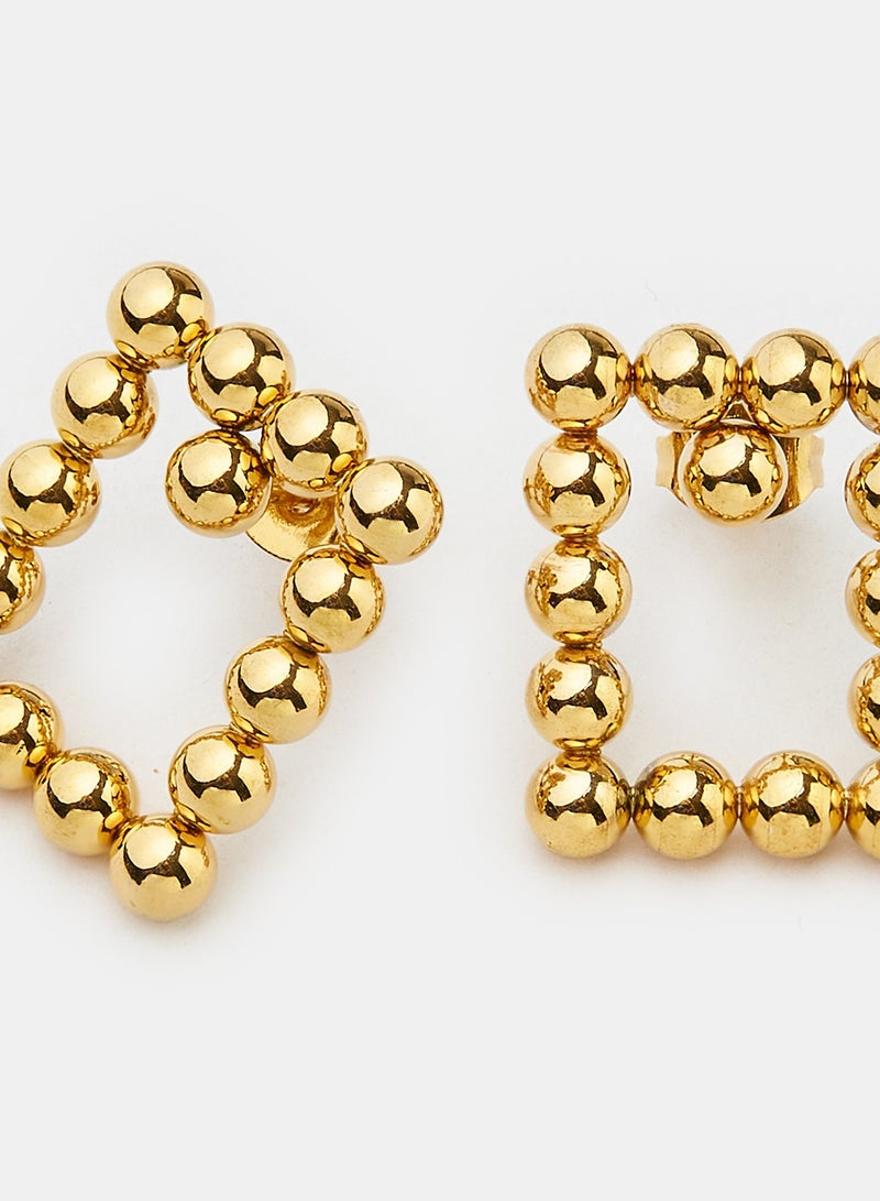 Gold Dangle Earrings - Image 2