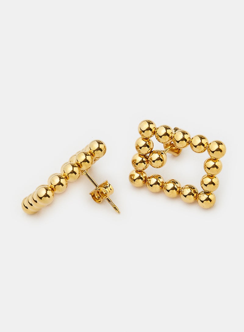 Gold Dangle Earrings - Image 3