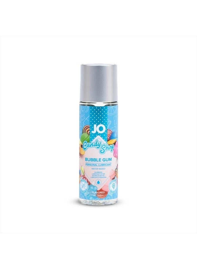 H2O Candy Shop Bubble Gum Flavored Lubricant, Water Based Sugar Free Lube For Men, Women And Couples, 2 Fl Oz