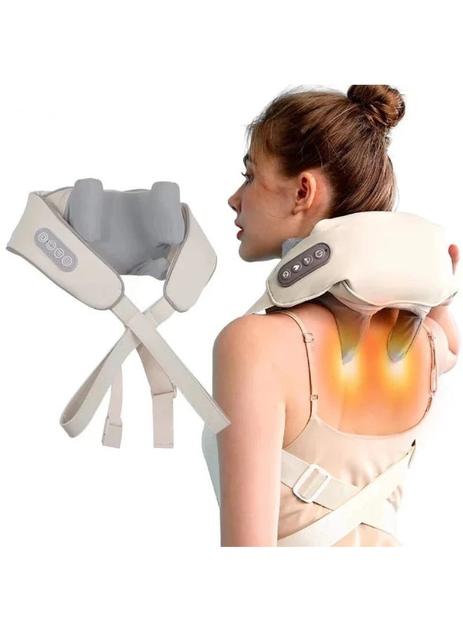 Wireless Neck & Shoulder Massager with Air Compression – Electric Multi-Function Massage Shawl with Heat for Back & Muscle Relaxation - Image 2