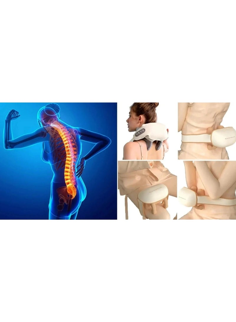 Wireless Neck & Shoulder Massager with Air Compression – Electric Multi-Function Massage Shawl with Heat for Back & Muscle Relaxation - Image 3