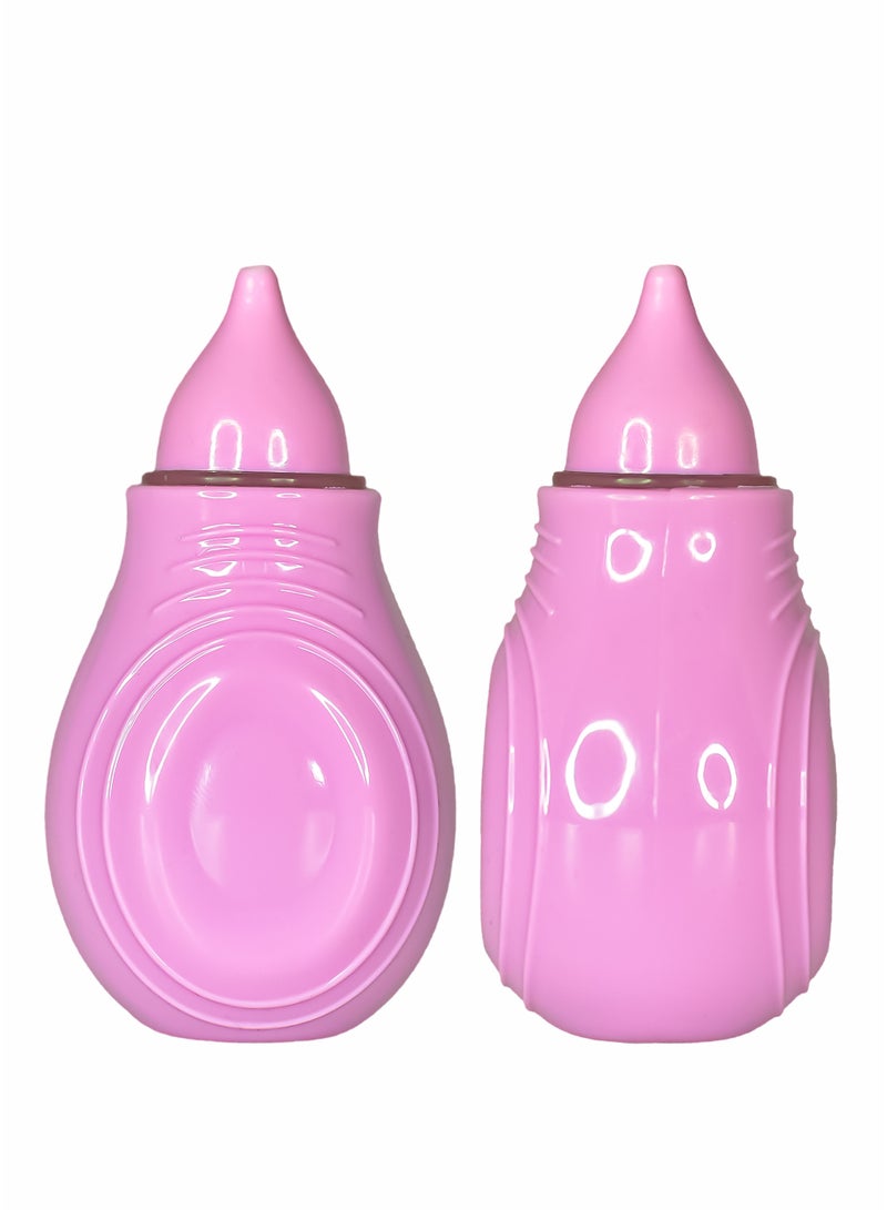 BABE - Baby Nasal Aspirator, Nose Cleaner, Removing Mucus, Soft Tip, 0+ Months, BPA Free, Pack of 2 - Image 1