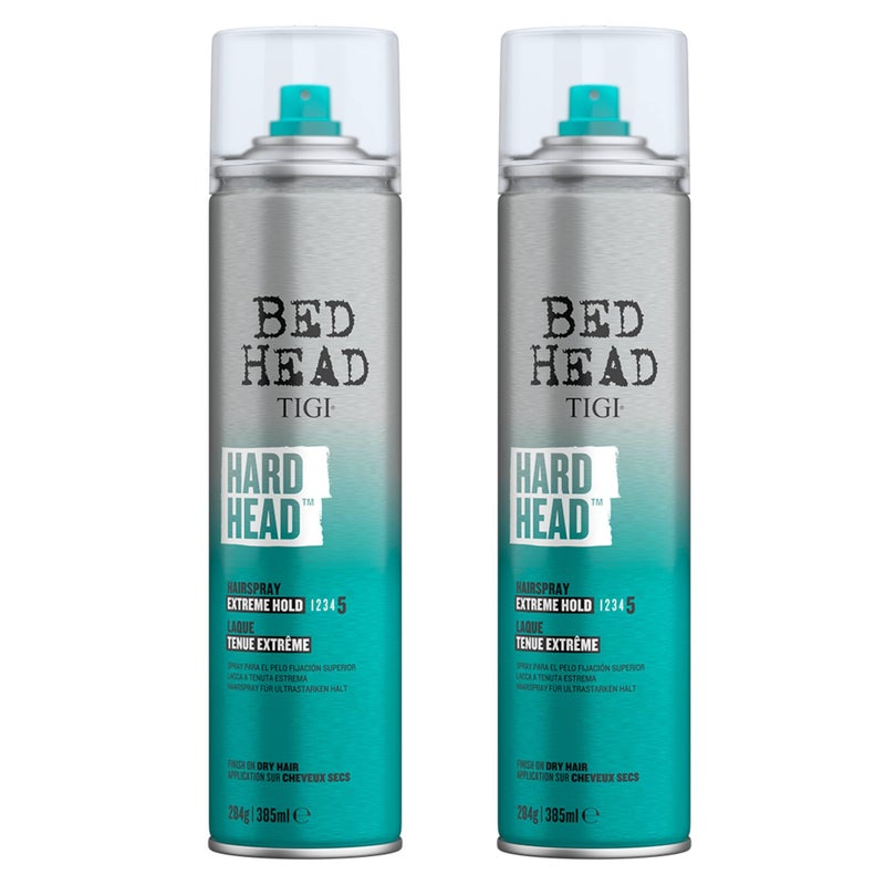 Tigi Bed Head Hard Head Extra Strong Hold Hairspray 10.6 Oz (Pack Of 2) - Image 1