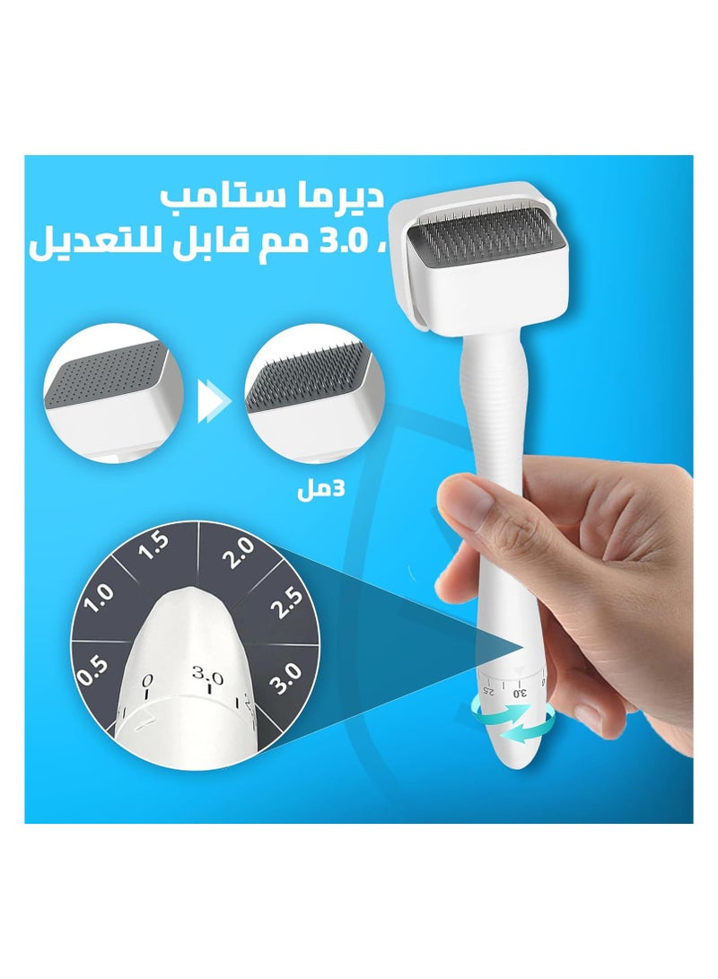 Derma Stamp adjustable Pen (0mm-3mm) with Titanium Needles - Image 3