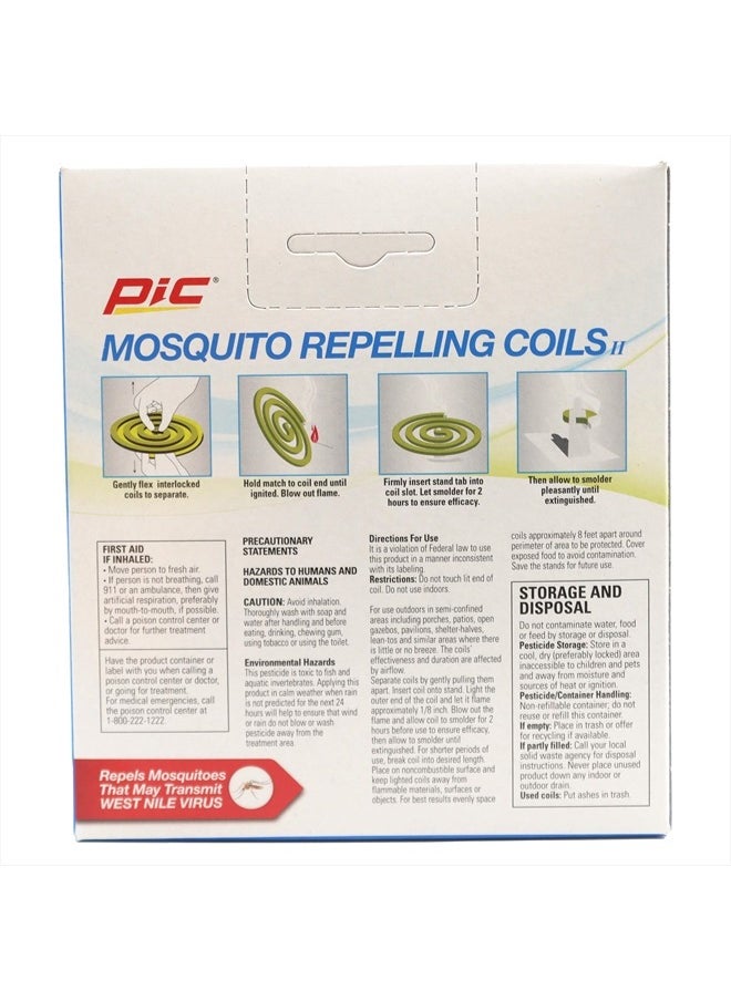 PIC Mosquito Repelling Coils, 10 Count Box, 4 Pack - Italian Coils, Mosquito Repellent for Outdoor Spaces - 40 Coils Total  - Image 3