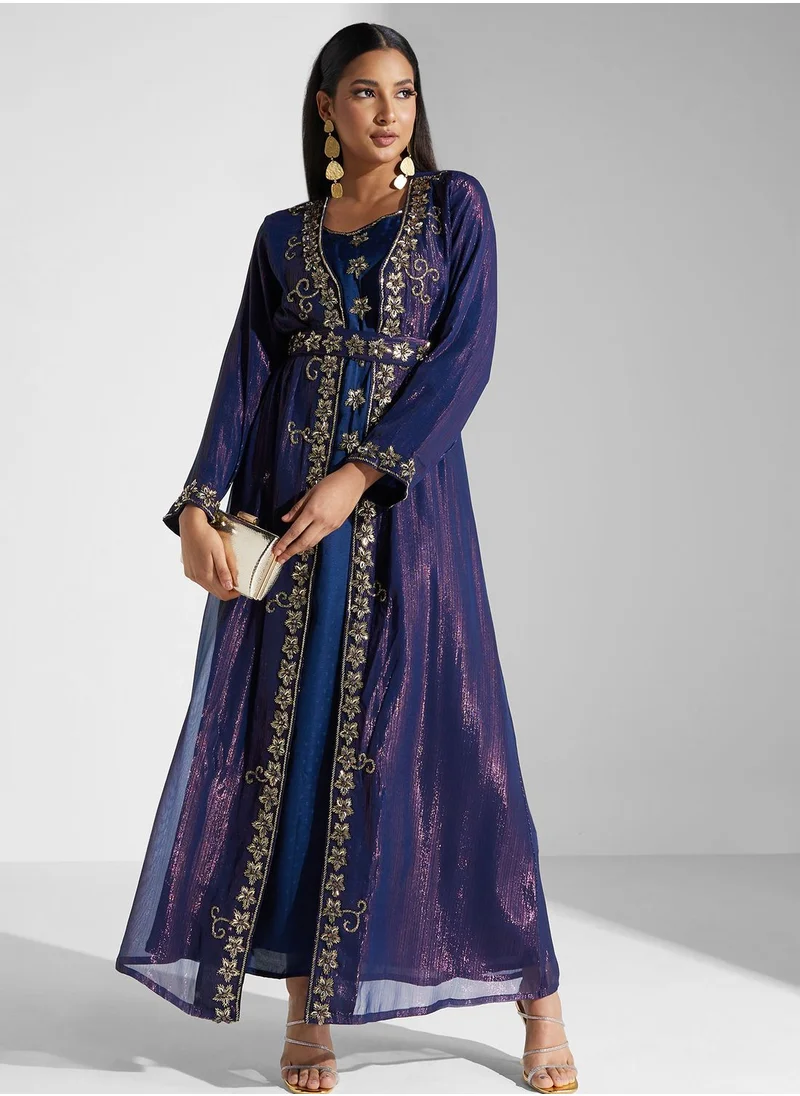 KASHKHA 2 Pc Jacket Style Jalabiya