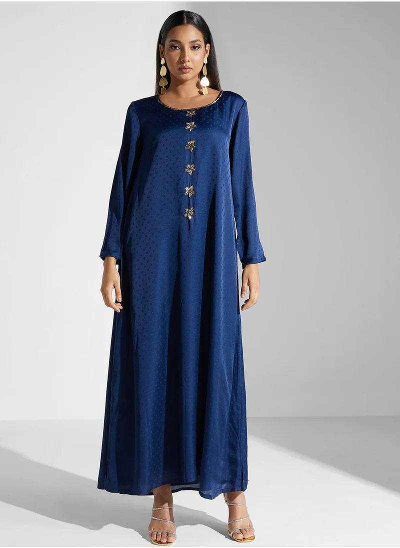 KASHKHA 2 Pc Jacket Style Jalabiya