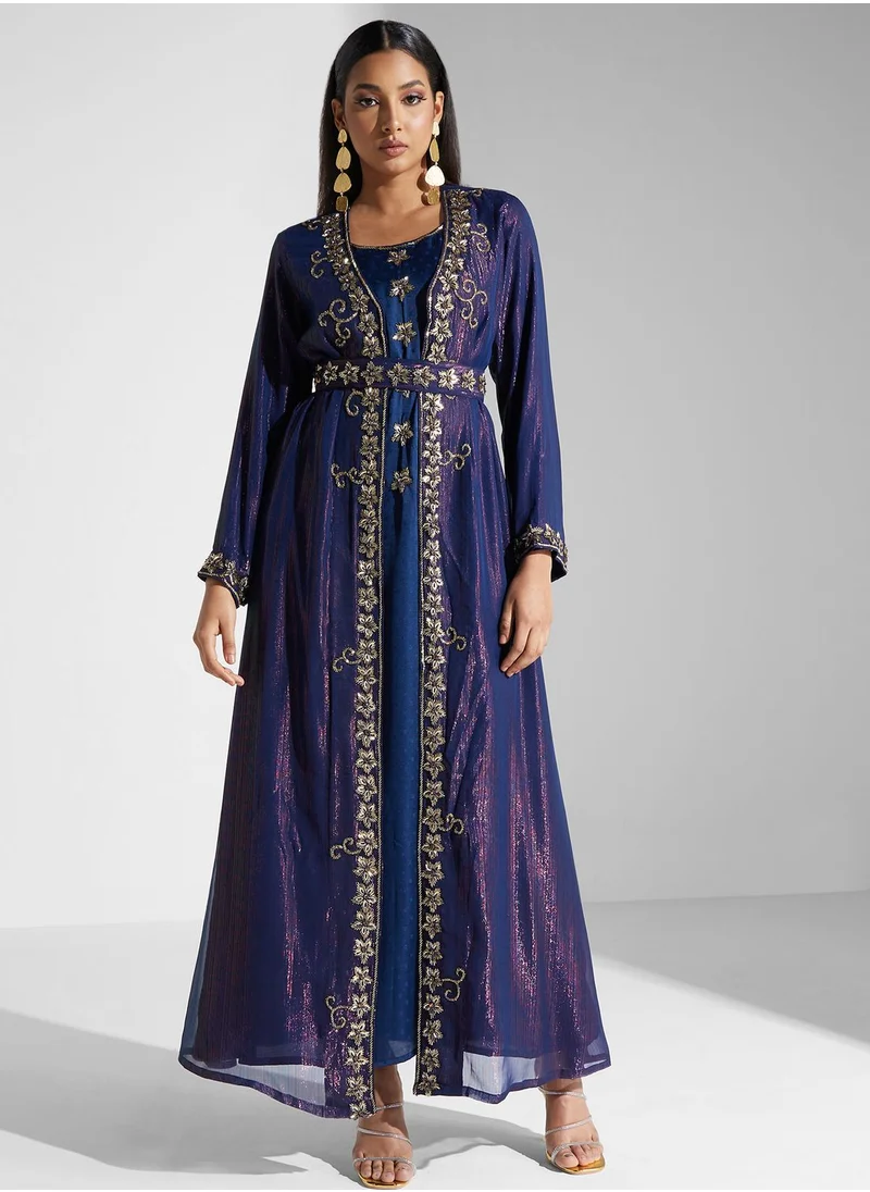 KASHKHA 2 Pc Jacket Style Jalabiya