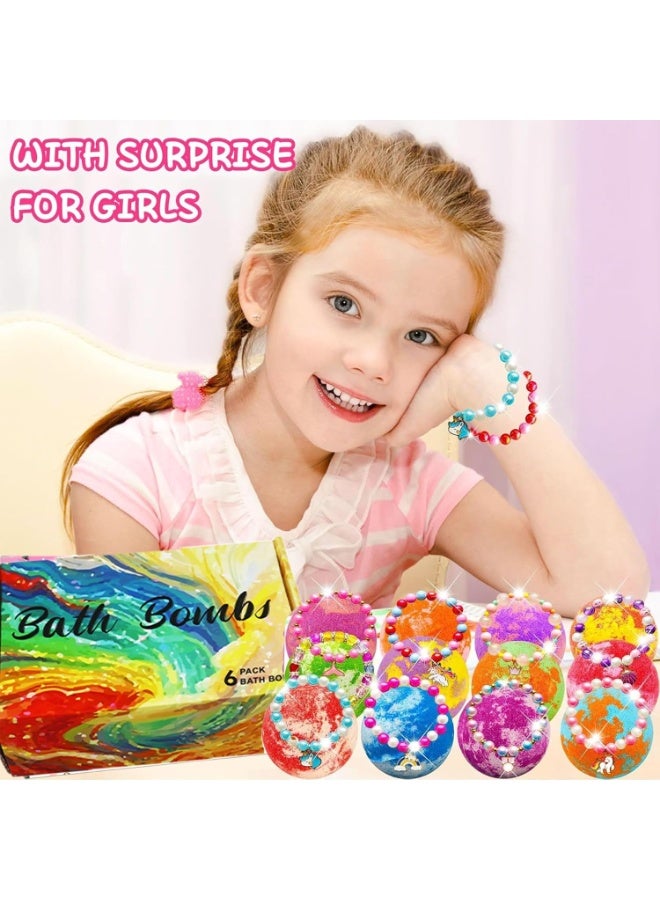 بيوينتي قنابل الاستحمام للبنات الأطفال مع ألعاب مجوهرات مفاجأة في الداخل، هدية للبنات من سن 3-8 سنوات، مجموعة هدايا قنابل الاستحمام للأطفال، هدايا عيد الميلاد عيد الميلاد رأس السنة الجديدة للأطفال البنات - Image 5