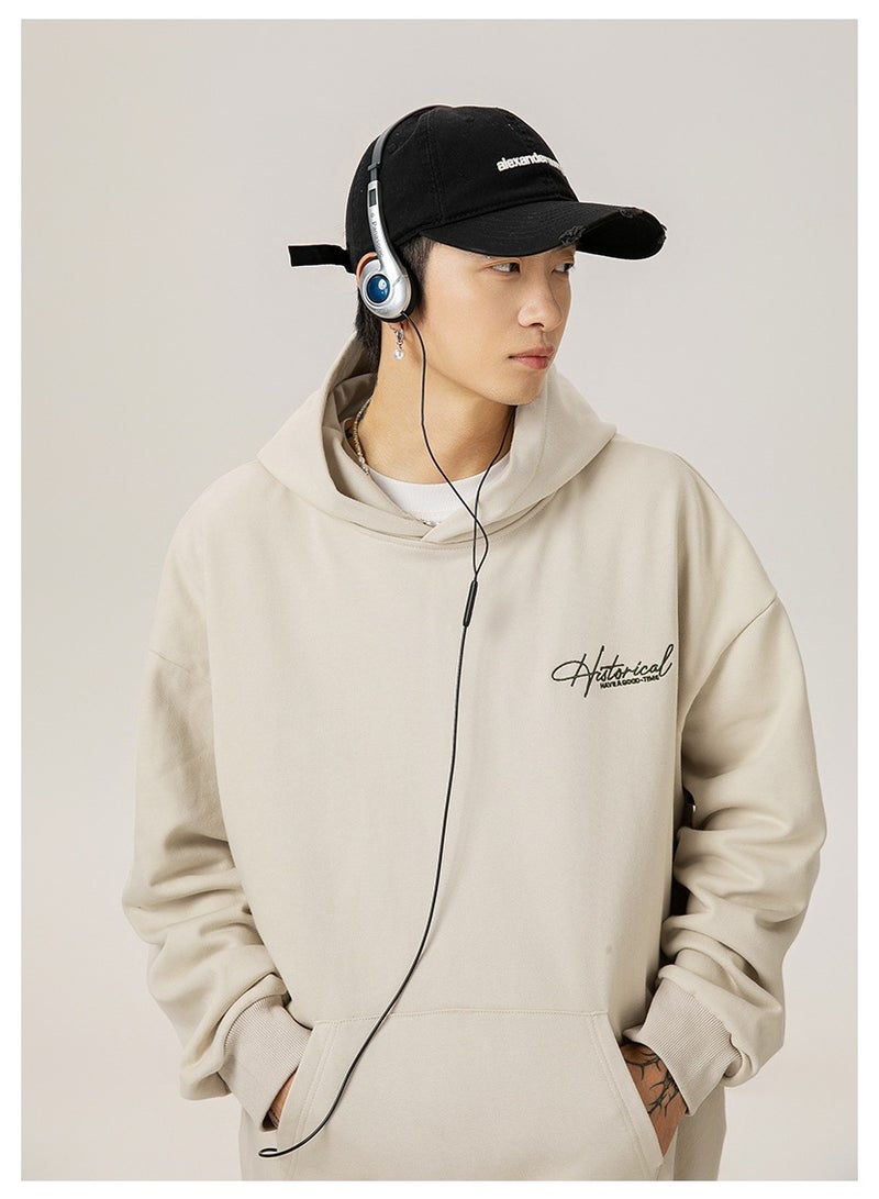 NIBEMINENT Hooded Sweatshirt Baggy Pullover Fashion Streetwear Casual Comfortable Top - Image 2