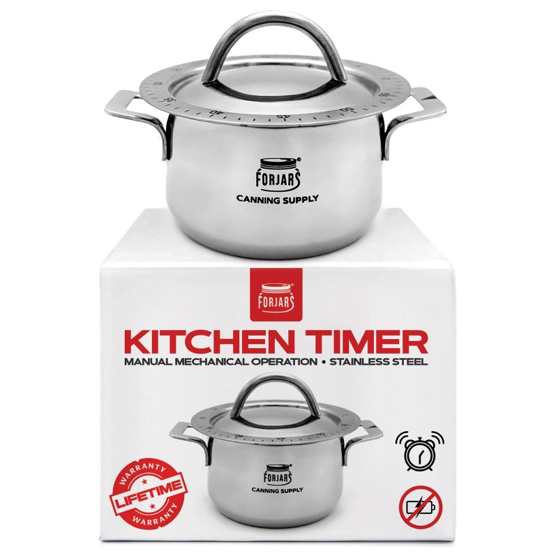 FORJARS Mechanical Kitchen Timer-for Cooking Wind up-Manual timers 60-Minute-Clock with Loud Alarm-No Batteries Required-Ideal for Food - Image 1