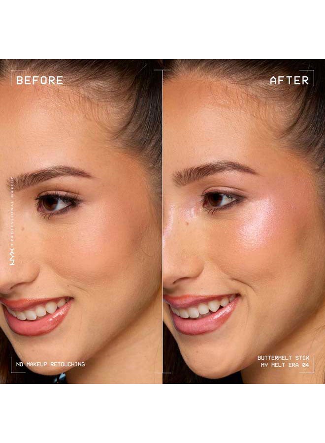 NYX PROFESSIONAL MAKEUP Buttermelt Stix, Glow Boosting Stix, up to 8 HR wear, My Melt Era - Image 4