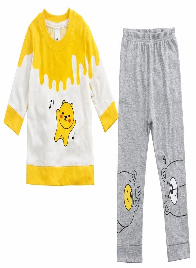 RIZZQ Kids Full Sleeves Summer Round Neck Dress for Boys | Lightweight Cotton Boys Clothing Set | Breathable Top & Bottom Set for Kids | Comfortable Regular Fit (0–5 Years) (DANCING BEAR, 1-2 Y) - Image 4