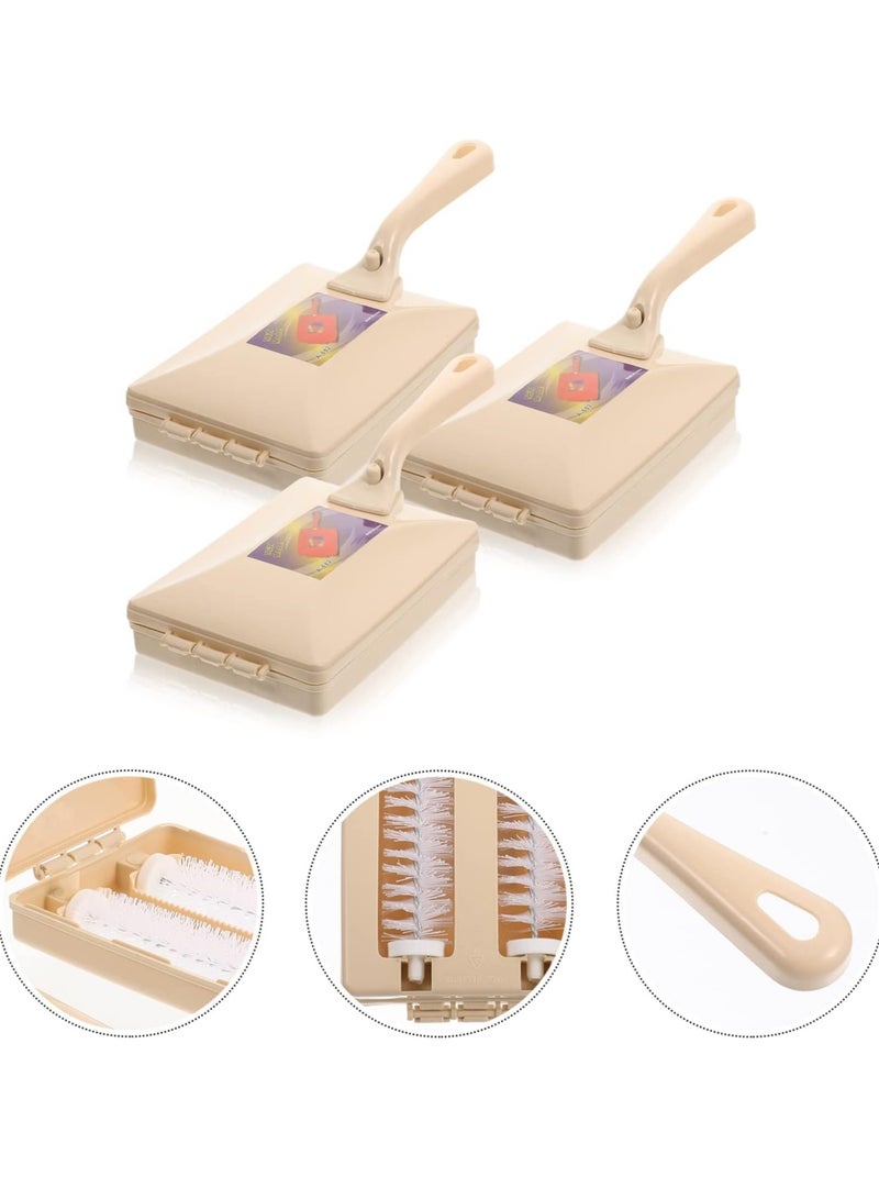 Bukela 3pcs Vacuum Brush Roller, Lint Brush Furniture, Lint Dog Hair Roller, Lint Shaver Lint Brush, Roller Bed Dusting Brush, Fuzz Remover Rug Shaver - Beige - Image 1
