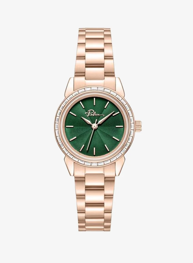 Miona Green Dial Stainless Steel Bracelet Analog Watch for Women, 30mm