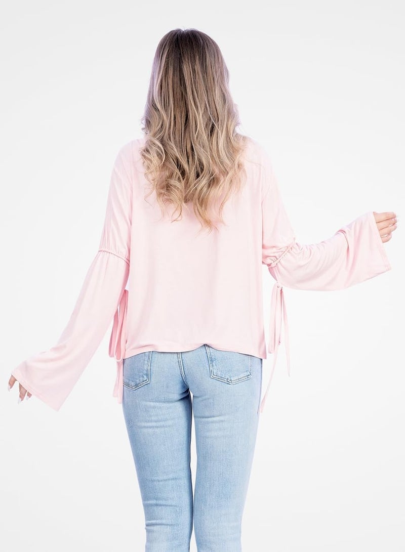 Web Denim Web Denim Light Blue Skinny Stretchable Straight Bottom Fray Denim Pant Fashionable Comfort Fit Ripped Cotton Jeans With Pockets For Women  - Image 2